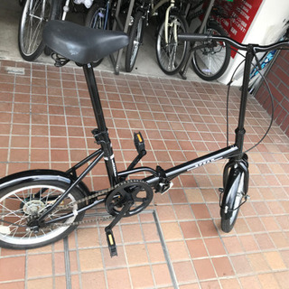 ★美品★16インチ　折り畳み自転車　ブラック