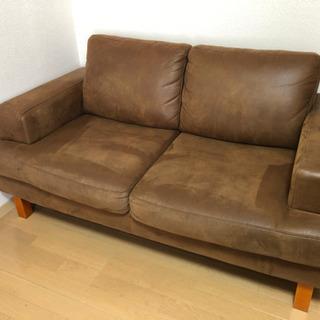 決まりました】ソファー 2人がけ NOCEのレザーテックス！