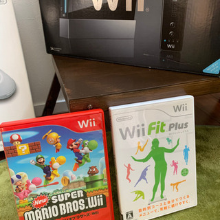 Wii本体とWiiFitplusと、SUPERマリオブラザーズ