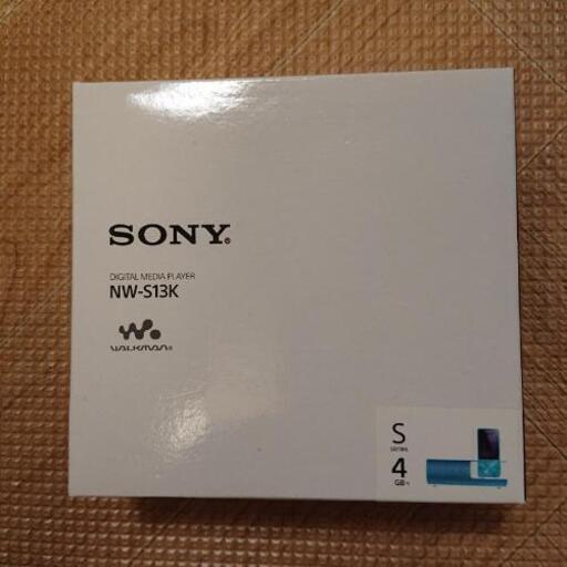 (値下げしました)《新品》SONY NW-S13K 4Gブルーデジタルオーディオプレーヤー