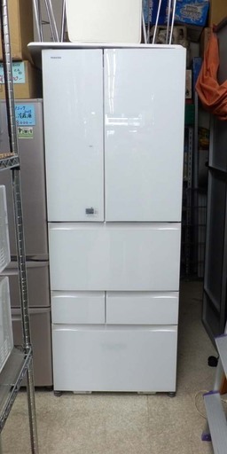 冷蔵庫 605L 2014年製 GR-H610FV TOSHIBA 白 ホワイト ペイペイ対応 札幌市西区西野