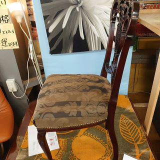 英国アンティーク　マホガニー　チェア　1800年代　張替済み 英国アンティーク マホガニー チェア 1800年代 張替済み 【公式通販】