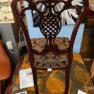 【値下げしました】1890年代　英国アンティーク　マホガニー　ピアストカーヴ　ヴィクトリアンサロンチェア