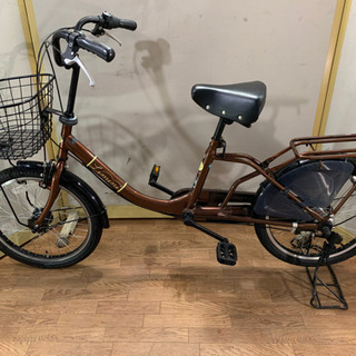 美品　子供乗せ自転車　新モデル　20インチ　内装3段変速　使用期間2週間
