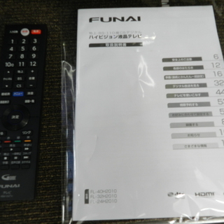 【配送・設置無料】☆美品☆HDD 500GB内臓 FUNAI  FL-40H2010　40V型 フルビジョン液晶テレビ