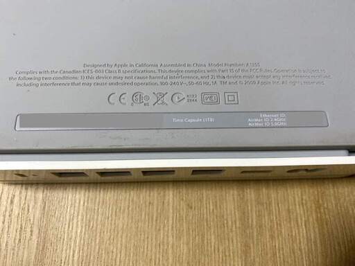 Apple AirMac Time Capsule 1TB Time Machine対応 NAS A1335 (ブルー)  武蔵溝ノ口のMacの中古あげます・譲ります｜ジモティーで不用品の処分