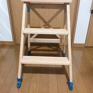 IKEA -イケア-木製-脚立-キャタツ- 踏み台