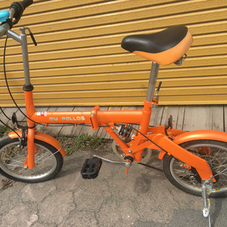 折りたたみ自転車 ♪  可愛いオレンジ 16インチ