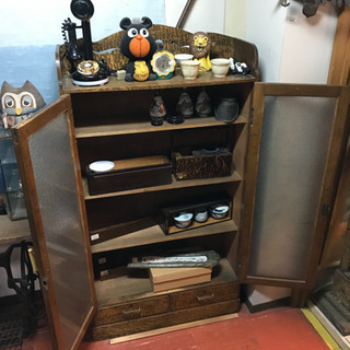 JF00212 古道具【玉杢 本箱】ブックシェルフ