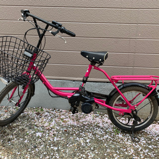 電動自転車　ブリジストン　ピンク