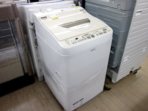 安心の6ヶ月保証付！2014年製 6.0kg SHARP(シャープ)「ES-TG6NC」縦型洗濯乾燥機です！