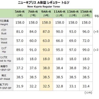 ニューキプリス トルソー New Kypris Torso 裁断用ボディ