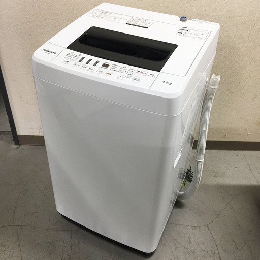 中古☆Hisense 洗濯機 2017年製 4.5K