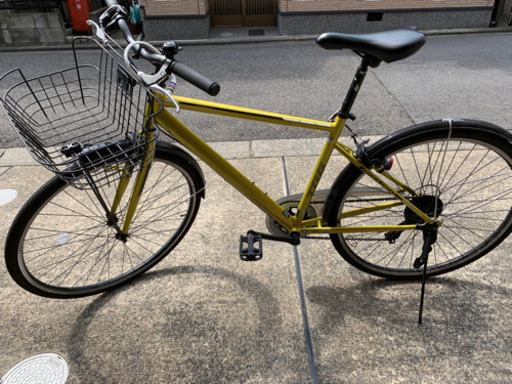 ロードバイク　クロスバイク　かご付き　自転車