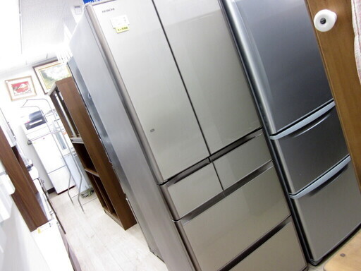 安心の6ヶ月保証付！2015年製HITACHI(日立)の6ドア冷蔵庫「R-G8400E」です！！