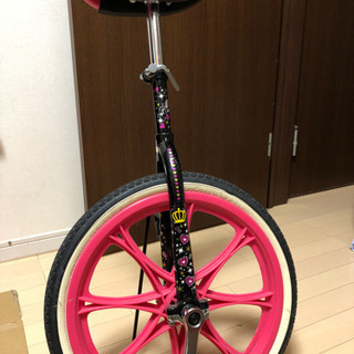 キラキラ綺麗な一輪車 スタンド付き！