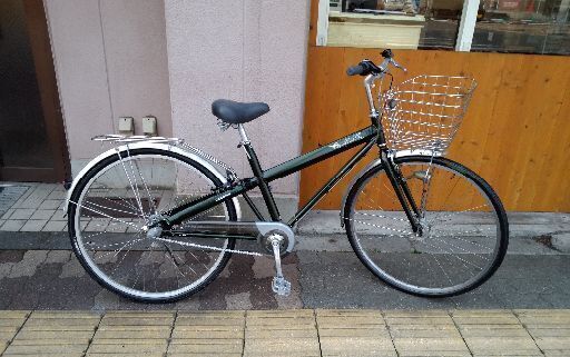 BRIDGESTONE ALSUS 27吋シティサイクル(サス付き)内装3段/LEDオート/グリーン