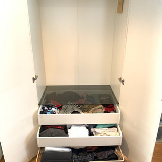 IKEA PAX/パックス ワードローブ 扉付きセット