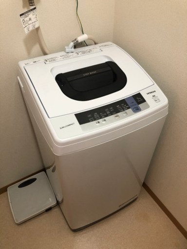 極上品！2019年製日立HITACHI5.0キロ洗濯機NW-50C 中古！ほぼ新品掘り出し物！