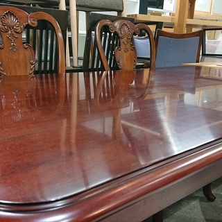 大塚家具/QUEEN ANNE2/ヨーロピアンダイニング5点セット/猫脚椅子