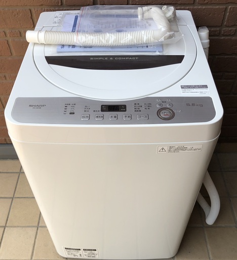 ★SHARP 全自動洗濯機 5.5kg 2018年製