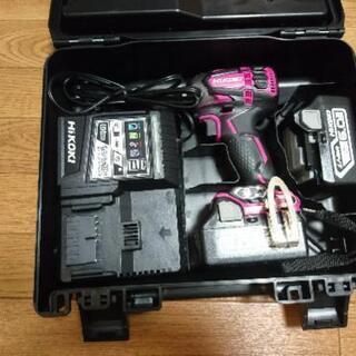 受け渡し者決まりましたHiKOKI(日立)インパクトドライバー-マチャット　チェックリネンロングスカート