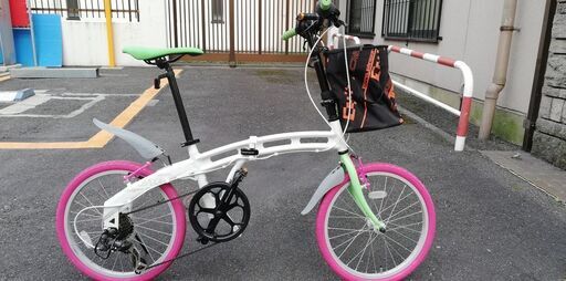ドッペルギャンガーシュガーキューブの折畳み自転車　６段変速　オプションでドッペルギャンガーソロテントお付け可能