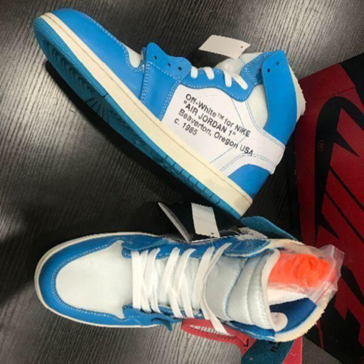 スニーカー 24cm JORDAN 1 OFF-WHITE AQ0818-148