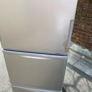 ★ シャープ 冷蔵庫 350L 3ドア 両開き どっちもドア シルバー SJ-WA35X ★