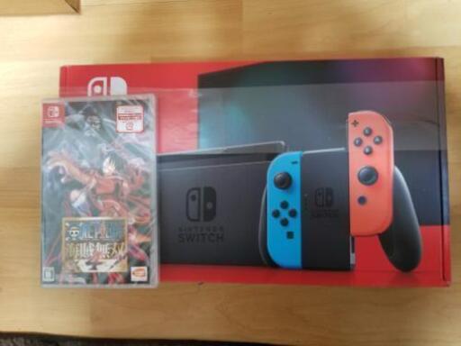 新品未使用　Nintendo Switch+新作ONE PIECE無双4セット