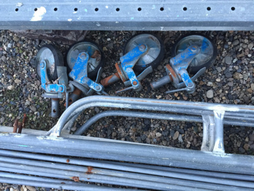 ローリングタワー 建設用 足場 2段セット DIYや塗装に