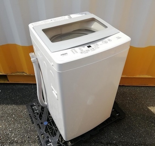 ◼️決定済■2018年製■AQUA アクア「ガラストップ」 5.0kg 全自動洗濯機 AQW-G50FJ