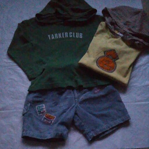 無料 長袖パーカー Eab半袖パーカー 半ズボン3点セット タコやん 香里園のキッズ用品 子供服 の中古あげます 譲ります ジモティーで不用品の処分