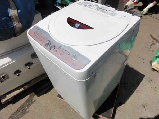 A167　SHARP　全自動洗濯機　6.0KG　ES-GE60L-P　送風乾燥３KG
