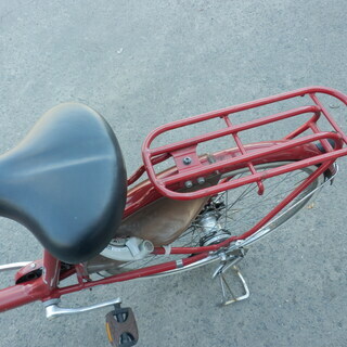 ▶自転車 26インチ ブリヂストン 鍵付き ライト付き 変速3段 荷台あり レッド ママチャリ サイクル 買い物 ペイペイ対応 札幌市西区西野