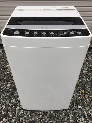 美品 ハイアール 4.5kg 全自動洗濯機 ブラックhaier JW-C45D-K　２０１９年製