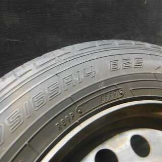 175/65R14 ダンロップ 2017年 100-4穴ホイール付き 920128