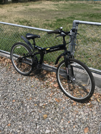 お取引感謝【自転車店で整備済】２６インチ・折りたたみ・マウンテンバイク・フルサス