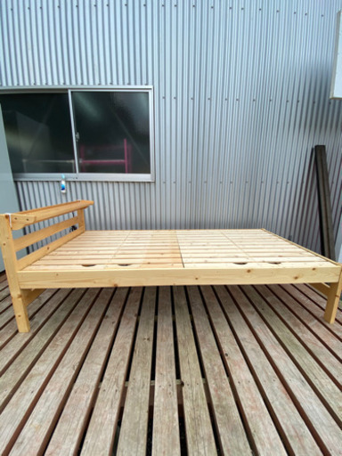 木製シングルベッド　フレーム