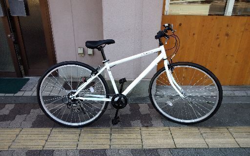 美品☆ALBIREO 27吋クロスバイク 6speed/ホワイト