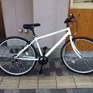 美品☆ALBIREO 27吋クロスバイク 6speed/ホワイト