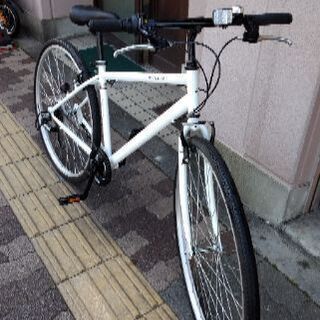美品☆ALBIREO 27吋クロスバイク 6speed/ホワイト