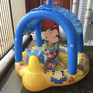 赤ちゃん用プール日よけ付（キャプテン海賊船）
