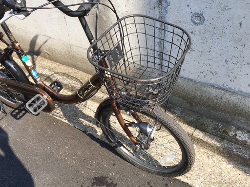 サイマ limini リミニ 20インチ 子供乗せ自転車 茶 内装3段ギア