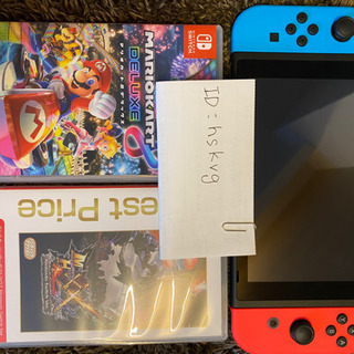 本体+カセット付き】ニンテンドースイッチ本体&モンハン&マリオカート