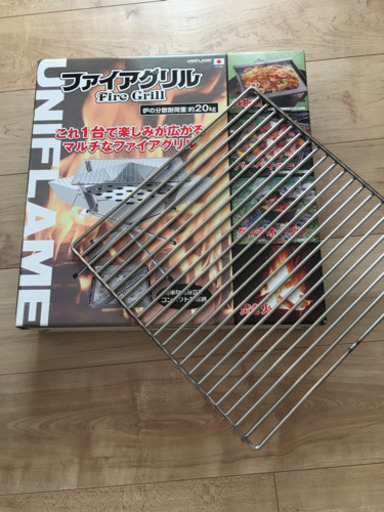 【新品未使用】ユニフレーム  ファイアグリル(ヘビーロストル付)