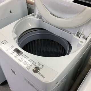シャープ5.5K洗濯機　2016年製！！　分解クリーニング済み！！！