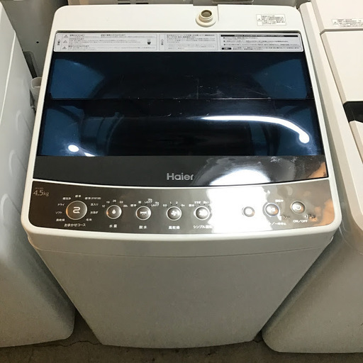 【送料無料・設置無料サービス有り】洗濯機 2018年製 Haier JW-C45A 中古②