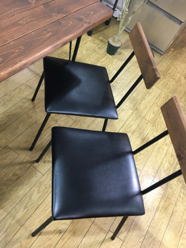 4/8まで予約中　東馬 大川家具 北欧Style ダイニング4点セット 天然木 レトロStyle 4/8まで予約中 東馬 大川家具 北欧Style ダイニング4点セット 天然木