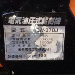 薪割り機     シーズン到来！